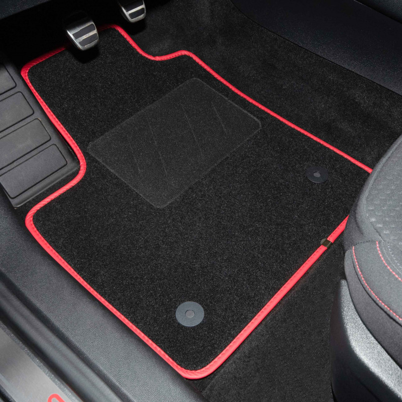 Set: tappetini auto in gomma + tappetino per bagagliaio per Hyundai i30 II  Hatchback (02.2012-01.2017) - Standard - portabagagli superiore (con  portaoggetti)
