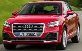 Coprisedili auto Audi Q2, coprisedili, sedile anteriore, nero, finta pelle