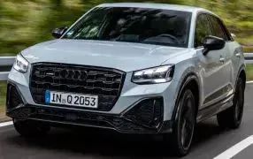 Coprisedili auto Audi Q2, coprisedili, sedile anteriore, nero, finta pelle